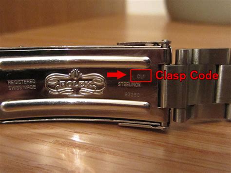 rolex submariner 2013 clasp|rolex clasp code lookup.